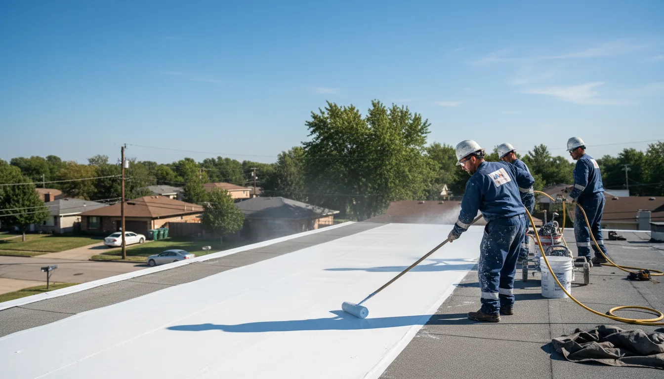 Commercial roof coating in Rousseau, KY near me